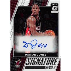 Autograph Warehouse 571350 Miami Heat Damon Jones Autographed Basketball Card - 2018 Donruss Optic Chrome No.58
