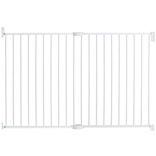 Step-by-Step Extending Metal Extra Tall & Wide Baby Gate&#44; White