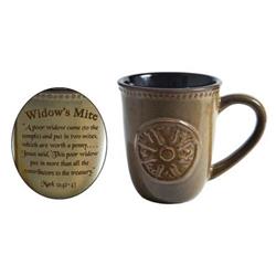 Holy Land Gifts 256464 15 oz Widows Mite Mug - Cream Stoneware - No.71159