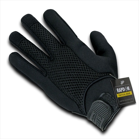RAPDOM T28-PL-BLK-02 Neoprene Tactical Glove - Black- Medium