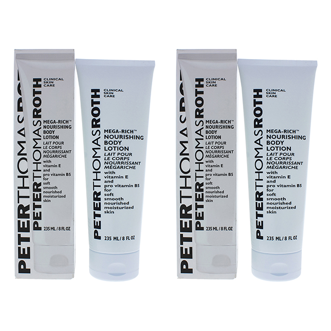 Peter Thomas Roth K0003231 8 oz Mega-Rich Body Lotion for Unisex&#44; Pack of 2