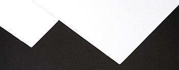 Plastruct PLS91509 Corrugated Siding Patterned Sheet, White - Pack of 2