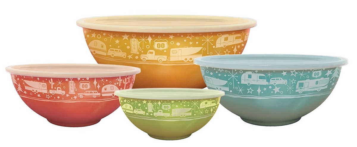 Camp Casual C4G-CC006 Nesting Bowl with Lids - Set of 4