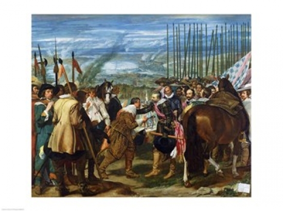 BrainBoosters The Surrender of Breda 1625 Poster Print by Diego Velazquez - 36 x 24 in. - Large