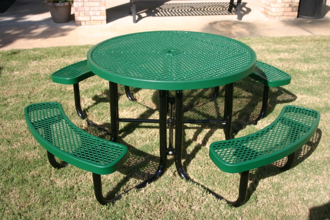 Webcoat Product Inc Webcoat T46ULRACS-3 46 in. Round Table- 3 Concave Seats - Portable