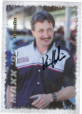 Autograph Warehouse 41364 Kevin Hamlin Autographed Trading Card Auto Racing 1995 Maxx No. 121