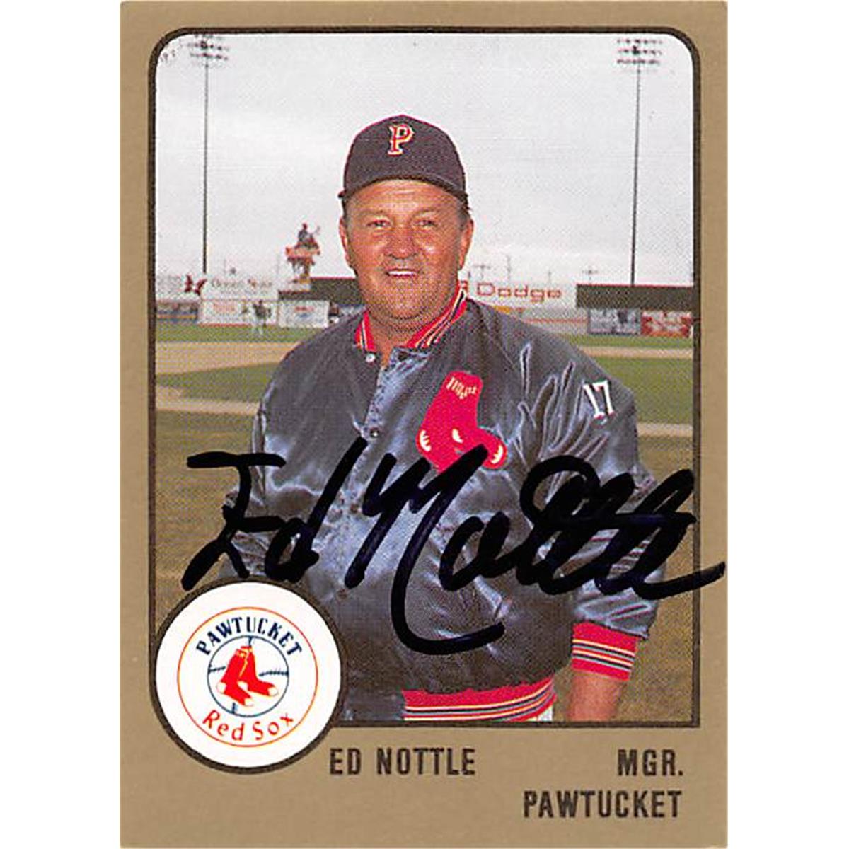 Autograph Warehouse 366507 Ed Nottle Autographed Baseball Card - Pawtucket Red Sox 1988 ProCards Minor League No.469