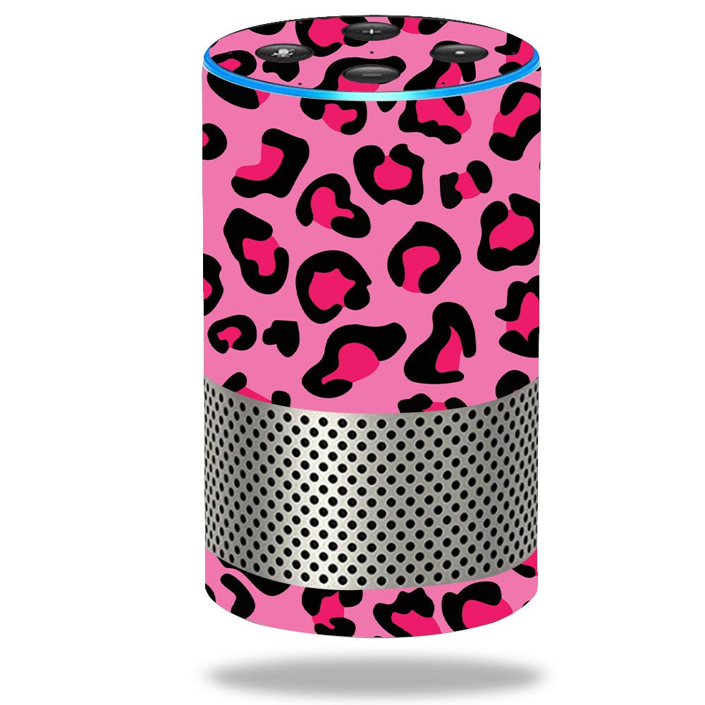MightySkins AMECHO2ND-Pink Leopard Skin Decal Wrap for Amazon Echo 2nd Gen - Pink Leopard