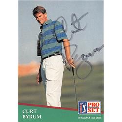Autograph Warehouse 598152 Curt Byrum Autographed Golf Card - PGA Tour, New Mexico, SC - 1991 Pro Set No.147