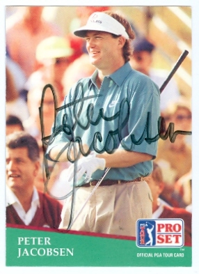 Autograph Warehouse 26019 Peter Jacobsen Autographed Golf Trading Card