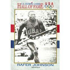 Autograph Warehouse 85033 Rafer Johnson Hall Of Fame Olympic Card Decathlon 1991 Impel No .9