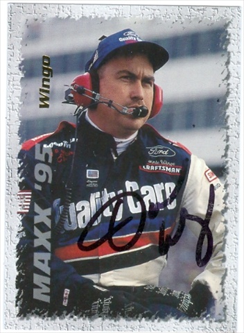 Autograph Warehouse 32921 Donnie Wingo Autographed Trading Card Auto Racing Maxx 1995