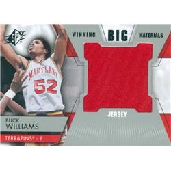 Autograph Warehouse 583516 Buck Williams Player Worn Jersey Patch Basketball Card - Maryland Terrapins - 2014 Upper Deck Winning Big Materials No.WM