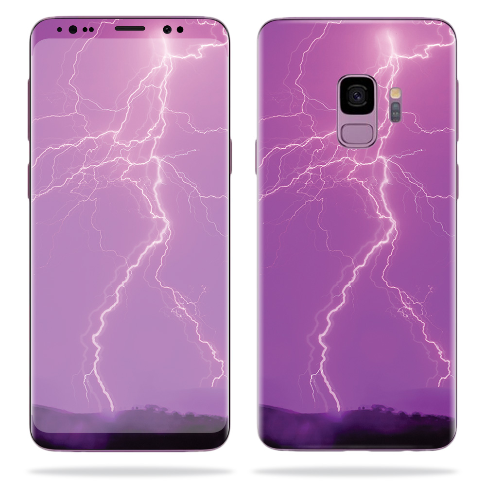 MightySkins SAGS9-Purple Lightning Skin for Samsung S9 - Purple Lightning