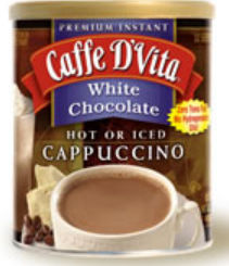 Caffe DVita F-DV-1C-06-WHCH-NU White Chocolate Cappuccino 6 1lb canisters