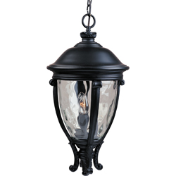 Maxim Lighting 41429WGBK Camden VX 3-Light Outdoor Hanging Lantern - Black