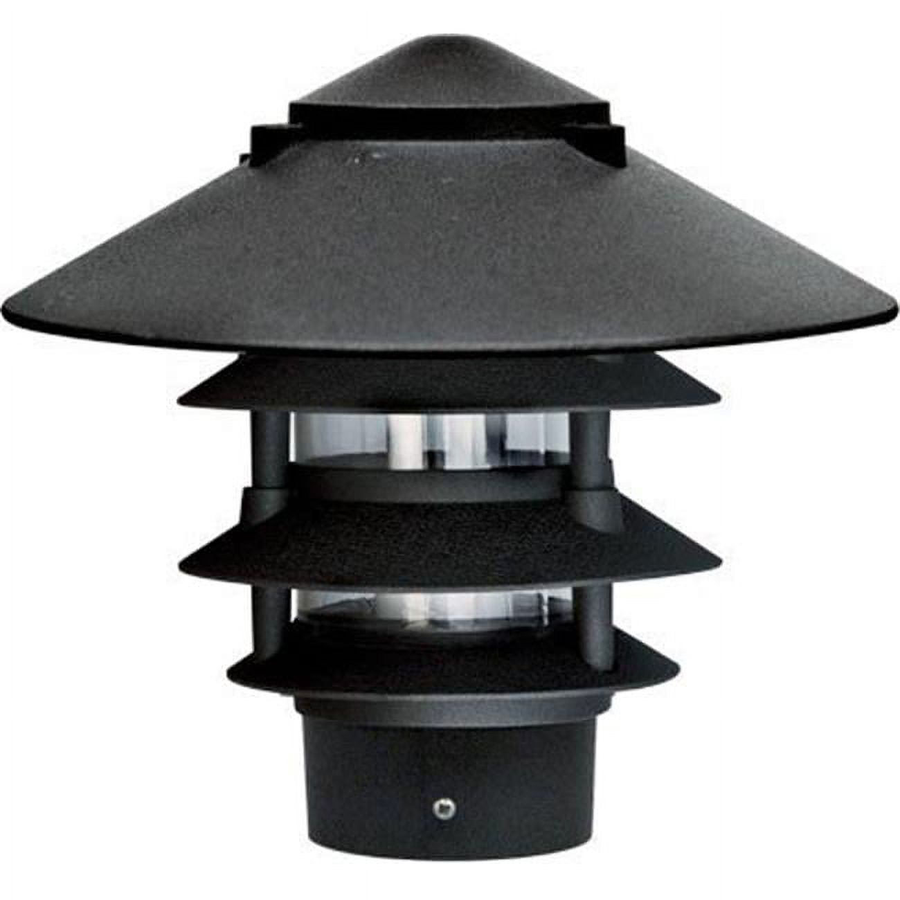 Dabmar Lighting D5411-B 0.5 in. Four Tier Pagoda Light - 7W 120V&#44; Black
