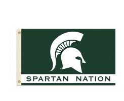 BSI PRODUCTS INC BSI Products 95229 Michigan State Spartans- 3 ft. X 5 ft. Flag W-Grommets