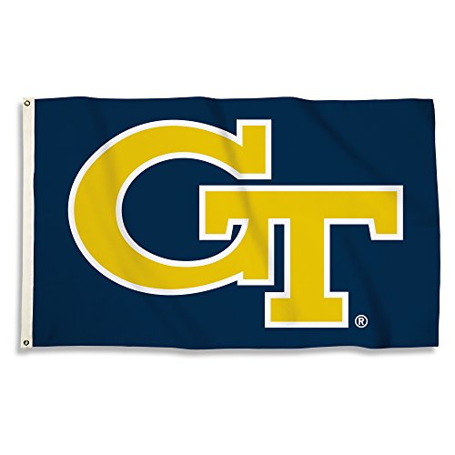BSI PRODUCTS INC BSI Products 95149 NCAA Georgia Tech Yellow Jackets Flag with Grommets - 3 x 5 ft.