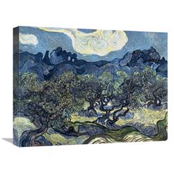 JensenDistributionServices 22 in. Olive Trees with the Alpilles in the Background,Saint-Remy Art Print - Vincent Van Gogh