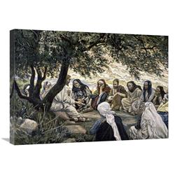 JensenDistributionServices 30 in. The Sermon on the Mount - Christs Exhortation to the Twelve Apostles Art Print - James Tissot