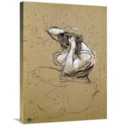 JensenDistributionServices 30 in. Femme Qui Se Peigne Art Print - Henri Toulouse-Lautrec