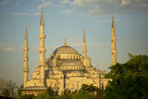 BrainBoosters Sultan Ahmed Mosque - Istanbul Turkey Poster Print by Ron Dahlquist, 38 x 24 - Large