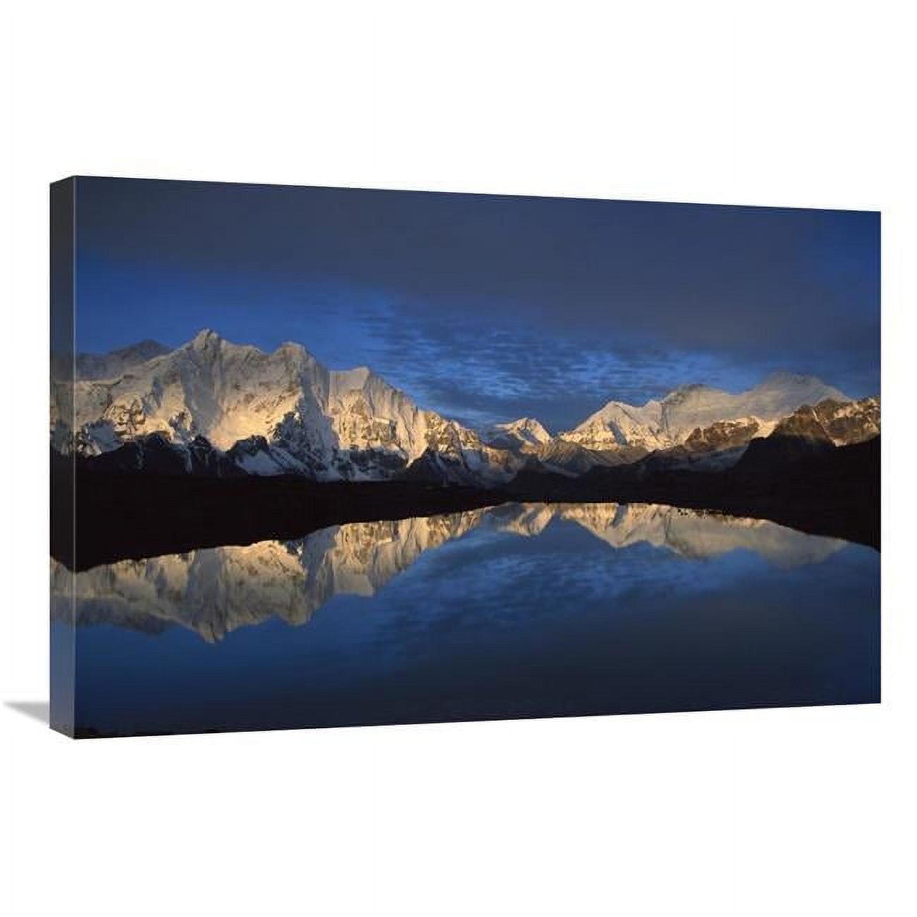 Global Gallery GCS-453420-2030-142 20 x 30 in. Panoramic VIew From Mt Makalu to Mt Everest At Dawn, Khama Valley, Tibet Art Print - Colin Monte