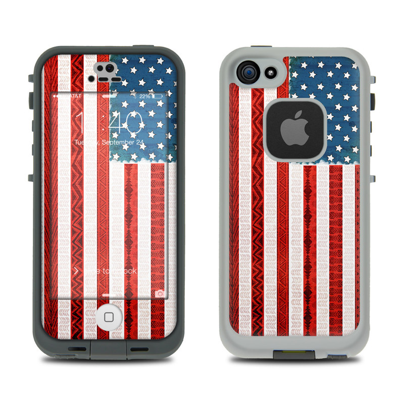 DecalGirl LCF5-AMTRIBE LifeProof Fre 5S Case Skin - American Tribe