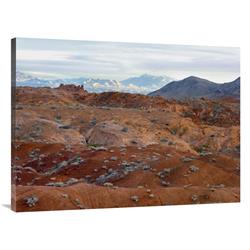 Global Gallery GCS-396573-3040-142 30 x 40 in. Black Mountains Surrounding Valley of Fire State Park, Nevada Art Print - Tim Fitzharris