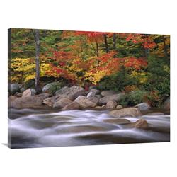 Global Gallery GCS-396839-3040-142 30 x 40 in. Autumn Along Swift River, White Mountains National Forest, New Hampshire Art Print - Tim Fitzhar