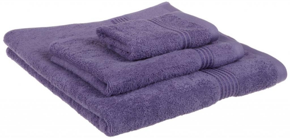 Superior Egyptian Cotton 3-Piece Towel Set  Royal Purple