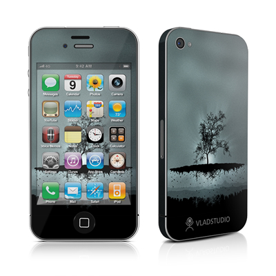 DecalGirl AIP4-FTBLK iPhone 4 Skin - Flying Tree Black