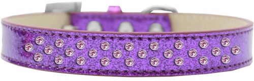 Mirage Pet Products 615-20 PR-14 Sprinkles Ice Cream Light Pink Crystals Dog Collar, Purple - Size 14
