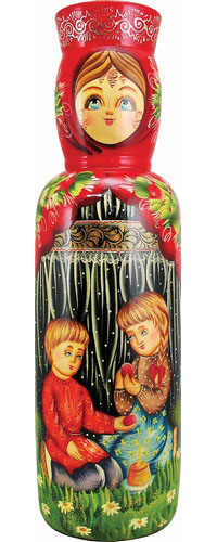 G.Debrekht 190502 Russia Nested Dolls Children Bottle Holder 15 in.