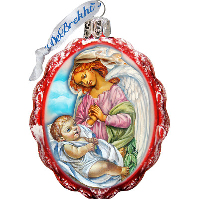 G. DeBrekht Artistic Studio GDeBrekht 772019 Blessing Child Angel Glass Ornament