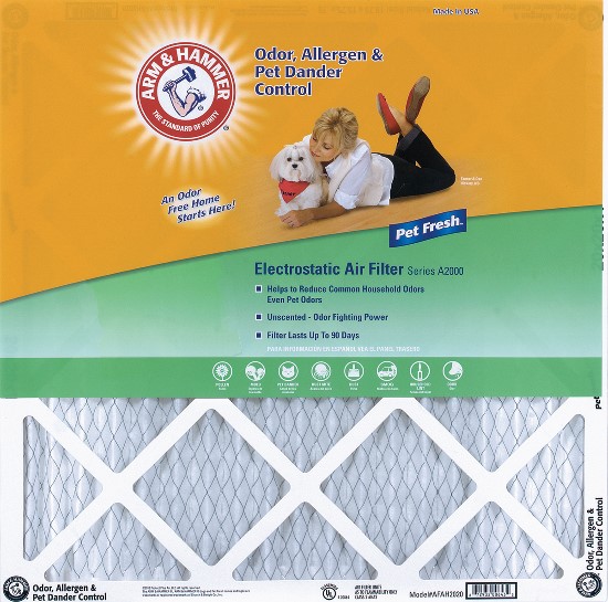 Arm & Hammer KA15X20X1 15 x 20 x 1 Arm and Hammer Air Filter Pack of 2
