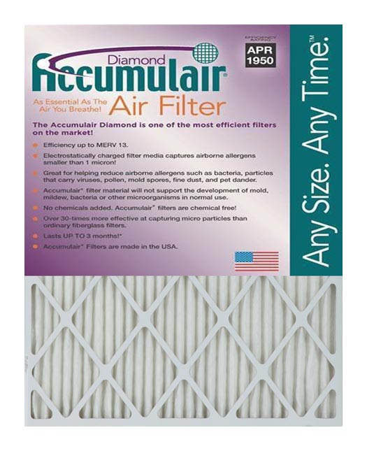 Accumulair FD18.25X22A Diamond 1 In. Filter-  Pack of 2