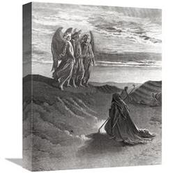 Global Gallery GCS-277430-16-142 16 in. The Lord Appearing Before Abraham Art Print - Gustave Dore