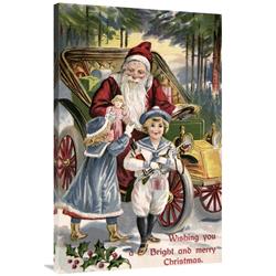 Global Gallery GCS-281242-44-142 44 in. Wishing You a Bright & Merry Christmas Art Print - Unknown