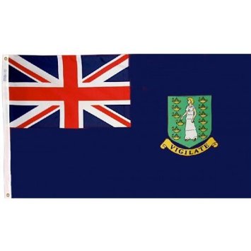 Annin Flagmakers 221286 4 ft. X 6 ft. Nyl-Glo British Virgin Islands Flag