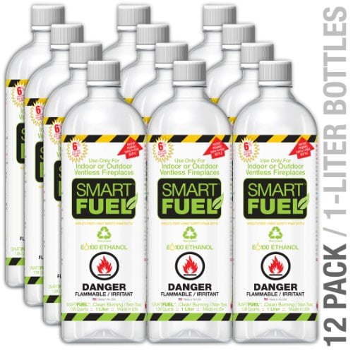 Designs-Done-Right Smart Fuel Liquid Bio-ethanol fuel 12 pack liter bottles