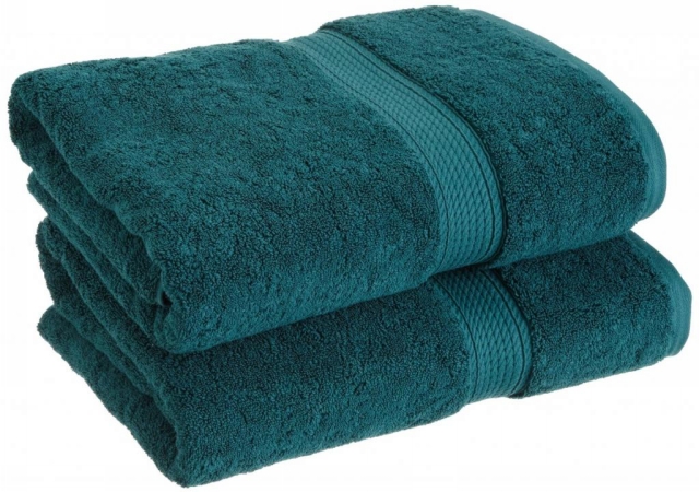 Superior 900GSM Egyptian Cotton 2-Piece Bath Towel Set  Teal