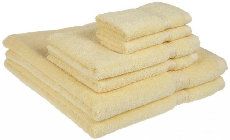 Superior Egyptian Cotton 6-Piece Towel Set  Canary