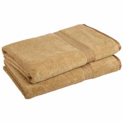 Superior Egyptian Cotton 2-Piece Bath Sheet Set  Toast