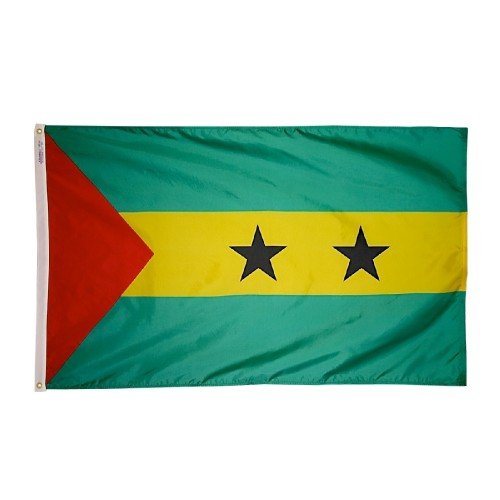 Annin Flagmakers 197130 2 X 3 ft. Nyl-Glo Sao Tome & Principe Flag