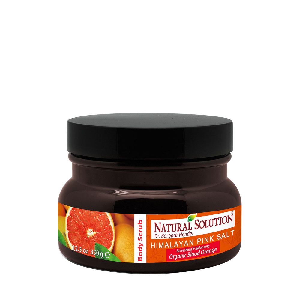 Natural Soliution 8246B Natural Solution Himalayan Pink Salt Body Scrub - Blood Orange