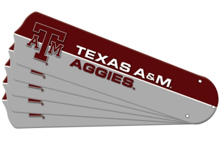 Ceiling Fan Designers 7990-TAM New NCAA TEXAS A&M AGGIES 52 in. Ceiling Fan Blade Set