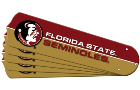 Ceiling Fan Designers 7992-FSU New NCAA FSU FLORIDA STATE SEMINOLES 42 in. Ceiling Fan Blade Set