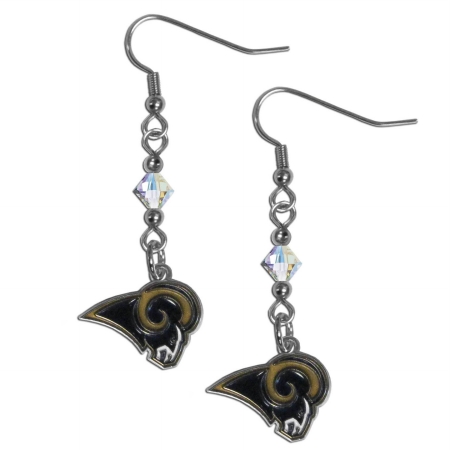 Siskiyou Sports FCE130 NFL St. Louis Rams Crystal Dangle Earrings